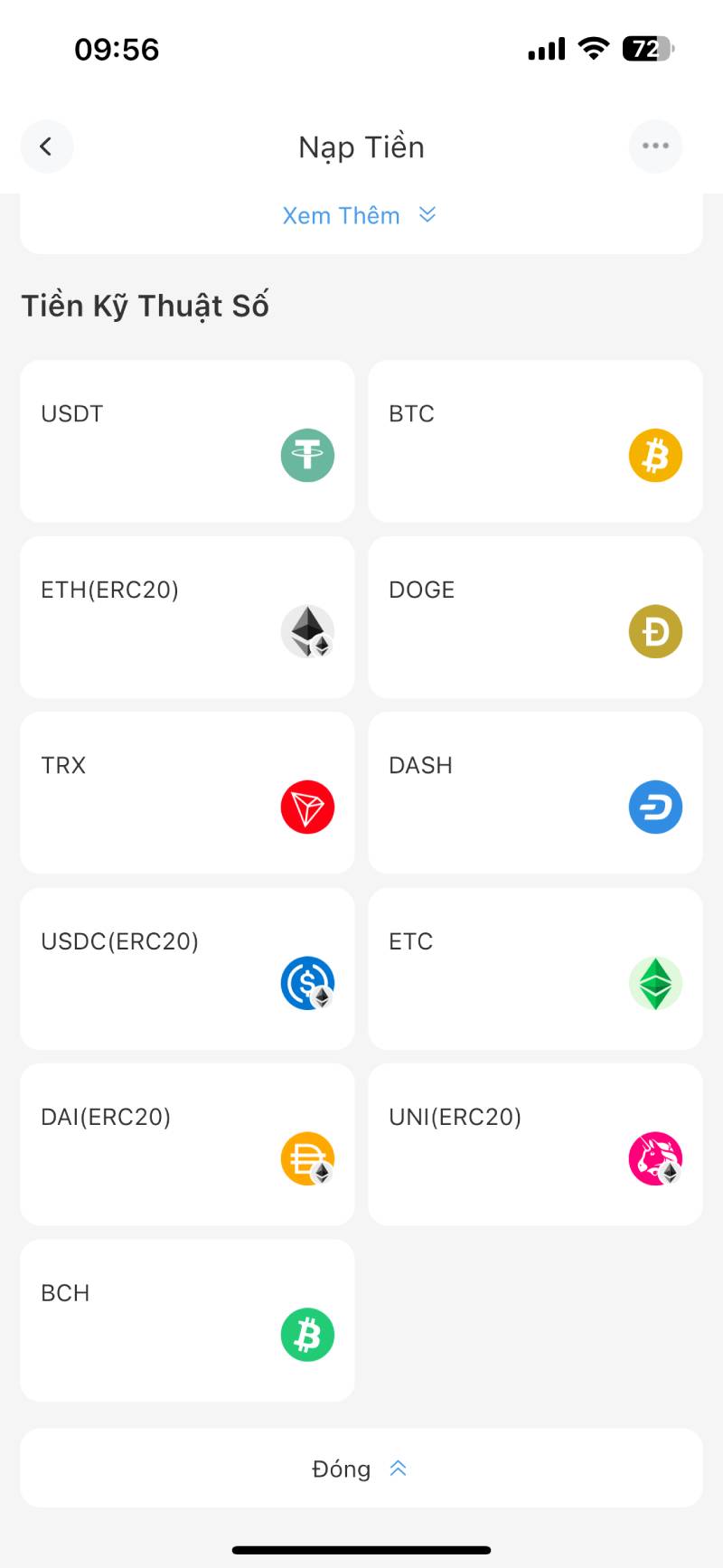 Nạp tiền bằng Tiền Kỹ Thuật Số (Cryptocurrency) – Xu hướng của tương lai